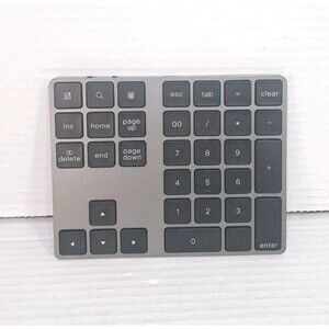 Satechi Bluetooth Extended Numeric Keypad Slim Rechargeable 34-Key Wireless Pad